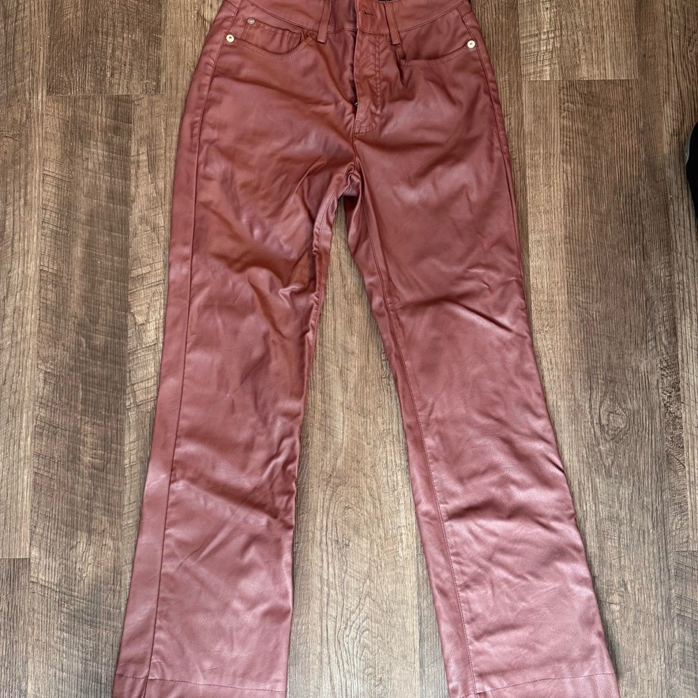 Anthropologie Mauve Straight Leg Pants